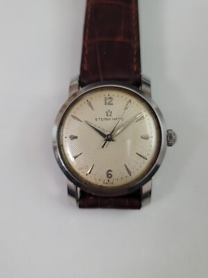 Vintage 1950s Eterna Matic Automatic 1247UC  Swiss 17 Jewels 33mm Men Watch