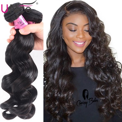 UNice Eurasian Loose Wave 3 Bundles Human Hair Extensions  display picture 1