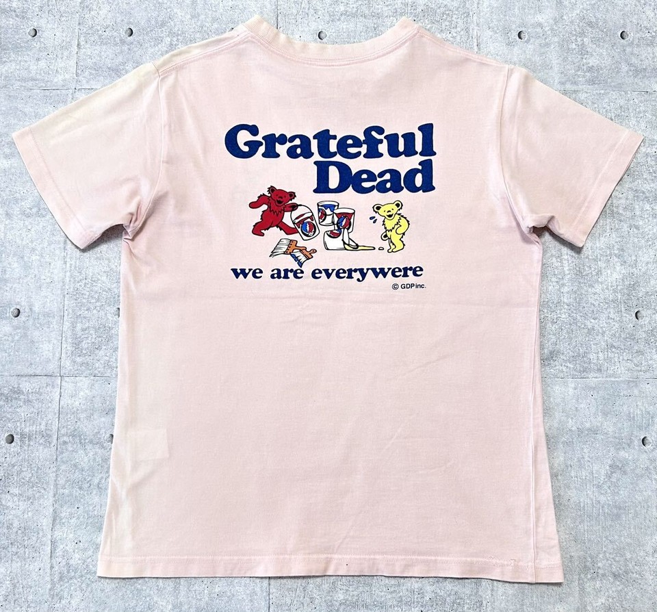 Grateful Dead Bear Rainbow Band TShirt Short Sleeve Crew Neck American