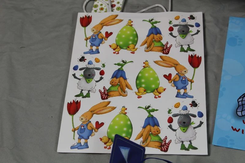 10 Papier Geschenktüten - Kommunion + Ostern + Teddybär Motiv + Flaschen  /S201 - Bild 4 von 4