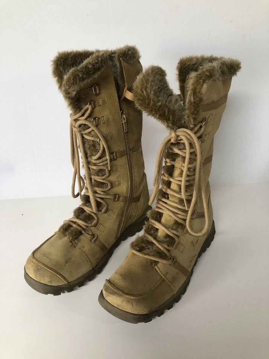 Skechers Grand Jams Lace-Up Tall Boots Women Size 9.5 eBay