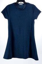 Zara Women’s Dress Medium Blue A Line Short Sleeve Knit Stretch