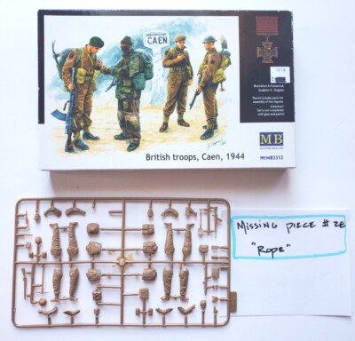Master Box 1:35 *MISSING ROPE* British Troops Caen 1944 Model 4Figure ...