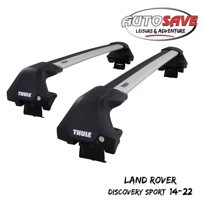 THULE - WingBar Edge Silver Roof Bars Set for Land Rover Discovery Sport 2015-ON