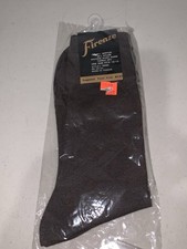 Vintage Men  s Brown Stretch Nylon Dress Socks Size 10-13 Firenze NWT