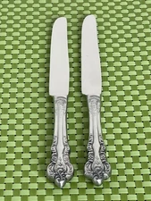 Stanley Roberts LADY JOANN Stainless 2 Dinner Knives Jo Ann Flatware - 9 1/4"