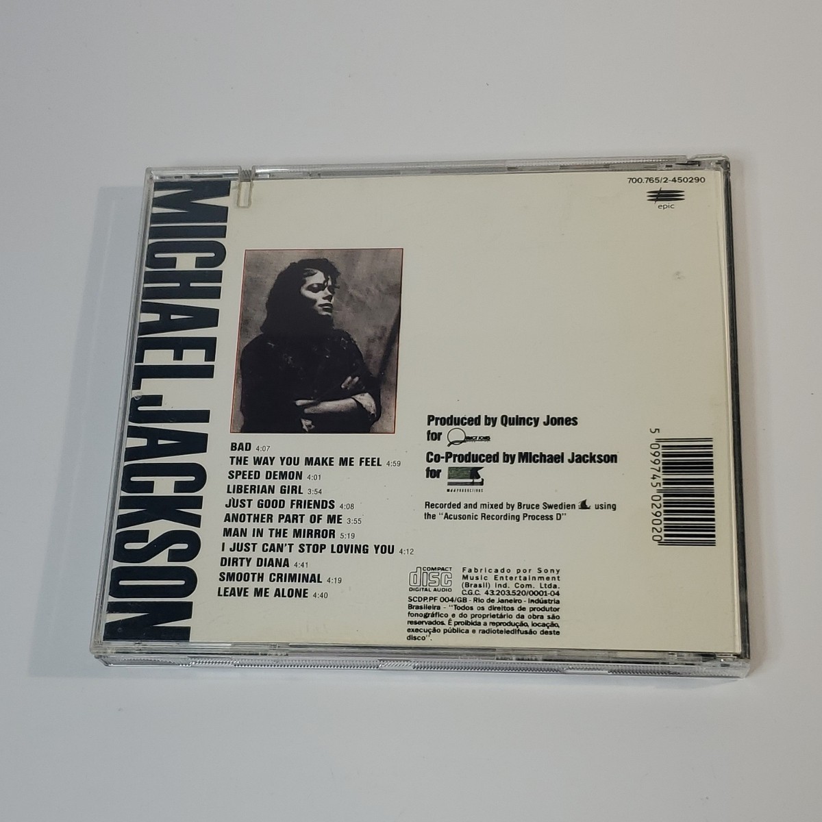 Michael Jackson Bad CD Album Epic Pop 700.765/2-450290 1980s | eBay