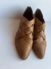 Frye Leather Booties Pointed Toe 11 M  Ray Huarache  Camel Saddle Leather Mint