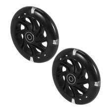 2X(1Pair 120mm Children Scooter LED Lights Flashing Wheels with Bearings9888