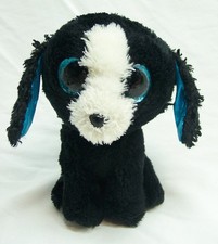 TY Beanie Boos TRACEY THE BIG BLUE EYED DOG 6" STUFFED ANIMAL Toy 2016