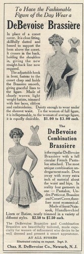 Magazine Ad - 1908 - DeBevoise Bras - Art Deco - Christmas