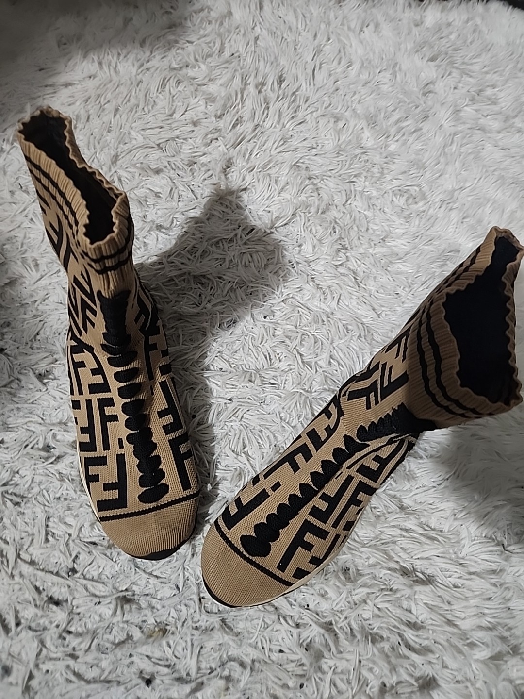 Fendi FF Operwork Runway Women Sock Sneakers thumbnail 2