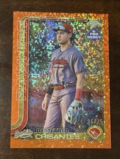 TOPPS 2025 CHROME PRO DEBUT DEMETRIO CRISANTES ORANGE REFRACTOR /25  