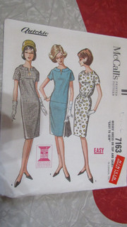 MCCALL'S Vintage MANNEQUIN Minikin 15" DOLL Sewing DRESS PATTERN #7163 1960's