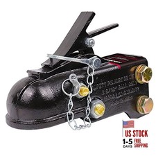 Heavy Duty Cast Adjustable Trailer Coupler 2-5/16 in,15000LBS Capacity Channel