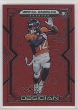2022 Obsidian Rookies Electric Etch Red Flood 6/29 Montrell Washington #170 6o3