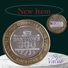 Vintage .999 Fine Silver $10 Gaming Casino Token Craps Sams Town 300! Las Vegas