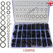 1200X O RING SET Assorted O-Ring Washer Kit Pack Rubber ORing Seals Plumbing Tap