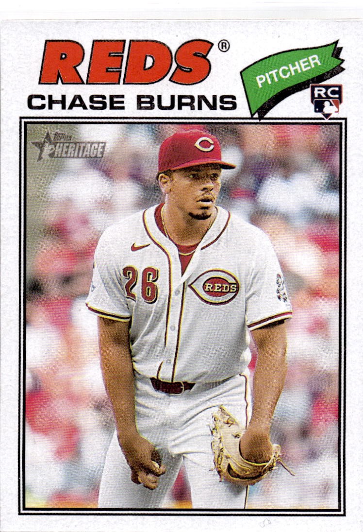 2026 Chase Burns Topps Heritage 212 NM