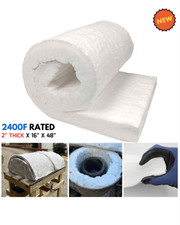 2 in Ceramic Fiber Insulation Blanket for Kiln Forge Pizza Oven Smelting Furnace