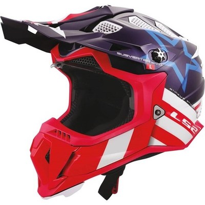 LS2 Subverter EVO Constellation Helmet | Red/Navy Blue/White | DOT ; ECE 22-05