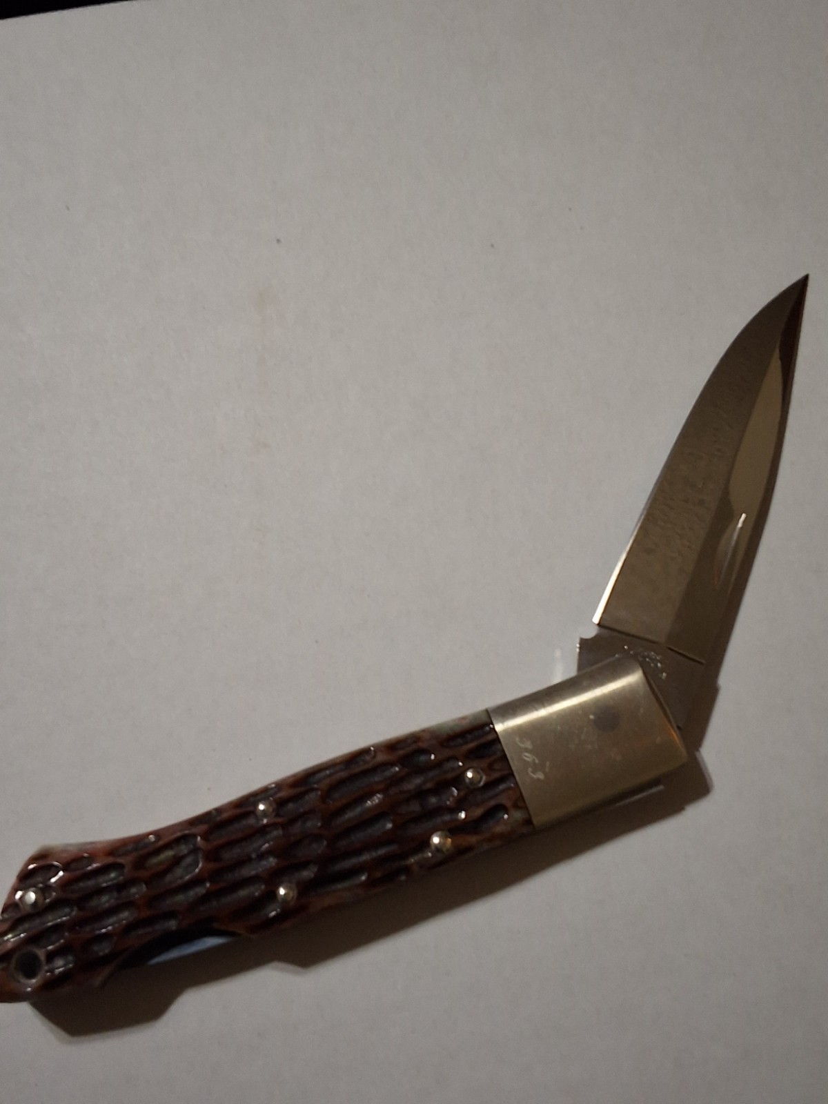 Jess Horn for Beretta Custom Series Limited Numbered Knife Moki Japan #363 NICE