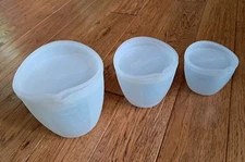 Pampered Chef Silicone Prep Bowls Set #1751 with Lids