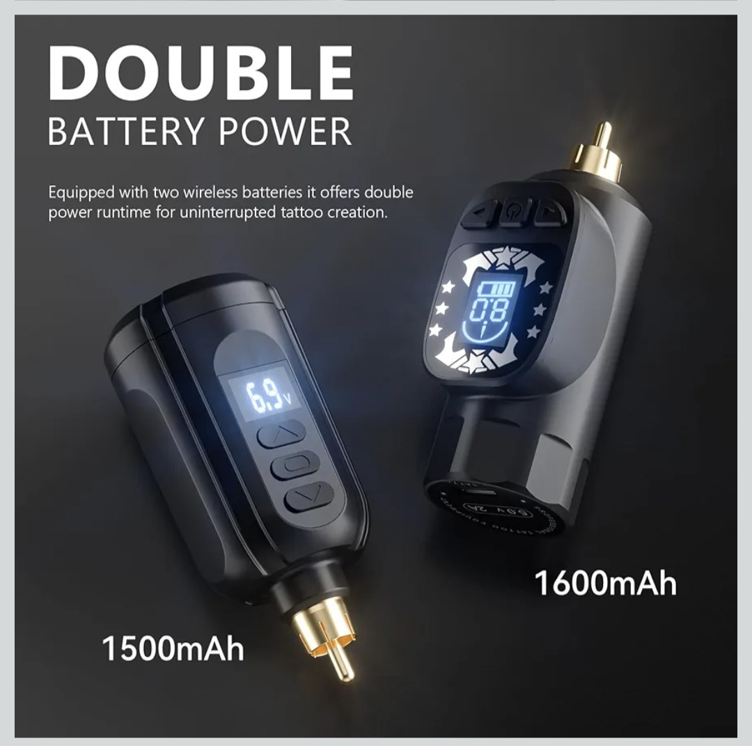 Tattoo Gun Kit Wireless Tattoo Machine Pen Kit w2 Batteries 16 Cartridge Needles