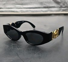 Versace Sunglasses VE4480-U GB1/87 51-18 140 Blk/Gold Cat Eye Frames, Gray Lens