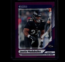 2024 Panini Donruss - Justin Madubuike #49 Press Proof Purple