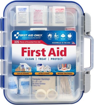 First Aid Only 335 Piece All-Purpose First Aid Kit, OSHA Compliant