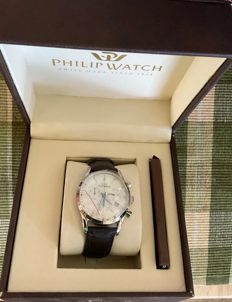 philip watch 41 mm chronograph Blaze racing Rare with ivory dial - Image 2 of 4