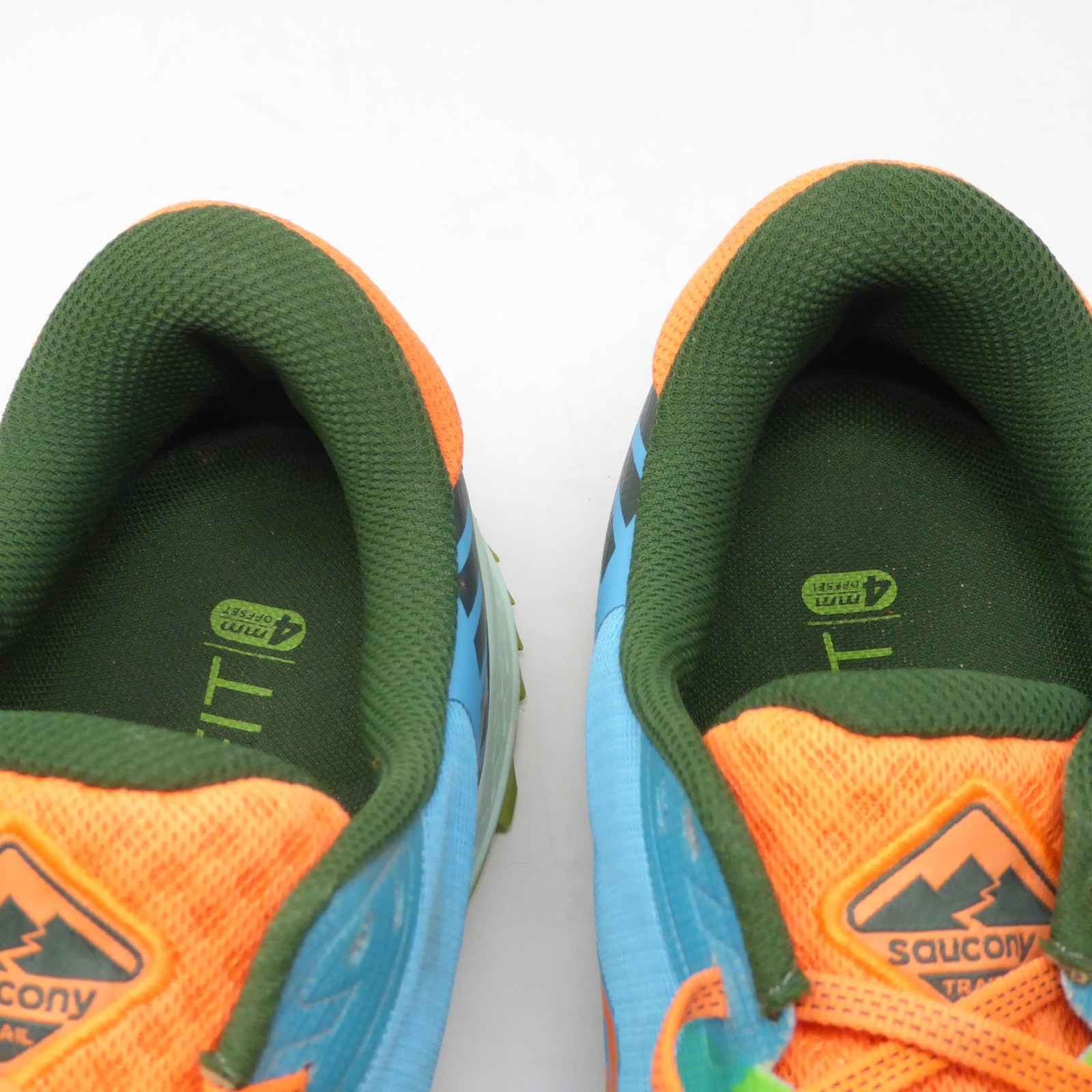 Saucony Peregrine 11 Mens Trail Running Sneakers Shoes Blue Orange Size 11.5 thumbnail 8