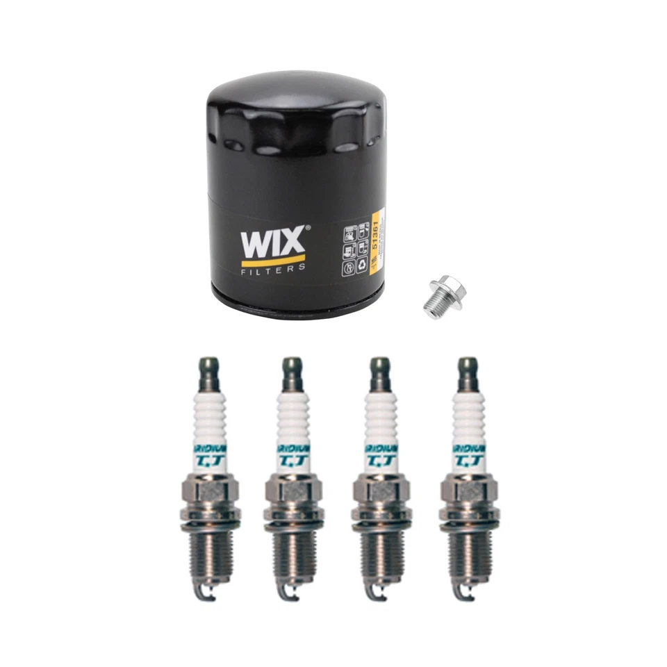 Filtro de aceite de motor Wix y kit de 4 bujías Denso para Nissan Altima Sentra L4 Sedán Foto 2 de 2