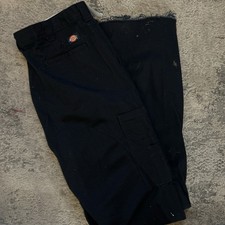 Dickies Work Pants Black 100 Cotton Size 38 MPN 38UL/38D/38SO/L