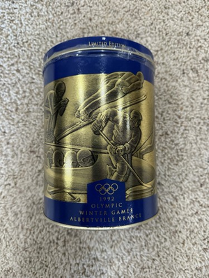 #ad Uncle Ben#x27;s Rice 1992 Olympic Winter Games Limited Edition Tin Canister Vintage $15.00