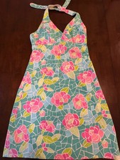 Lilly Pulitzer Mosaic Dress Size 8 Women's Halter