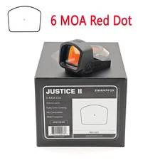 SWAMPFOX Justice II 1x30mm 6MOA Multi-Reticle Red/Green Dot Optic Sight For RMR