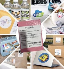 100 pcs glossy white vinyl sticker paper for inkjet printer