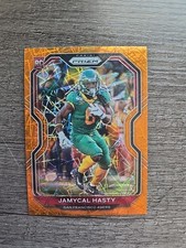 2020 Panini Prizm Orange Lazer Jamycal Hasty Rookie Card, SF 49ers, Football. rookie card picture