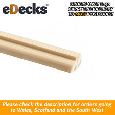 Pack of 30 x FM495 Pine Glass Bead 15mm x 12mm x 2.4m Moulding Cheap