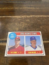 Pat Combs & Dean Wilkins 1990 BB Cards Magazine Repli-Cards NL East Rookies #32