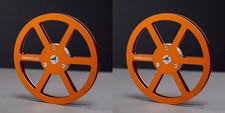 New One Pair Pioneer Gold 7'' Tape Reel Light Metal Aluminum Take Up Reel