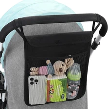 Universal Stroller Organizer, Mesh Bag Fits for Uppababy, Nuna, Britax, Doona St
