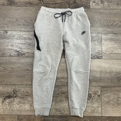 Nike Men's Tech Fleece Jogger Sweatpants 805162-063- Heather Grey/Black - Medium