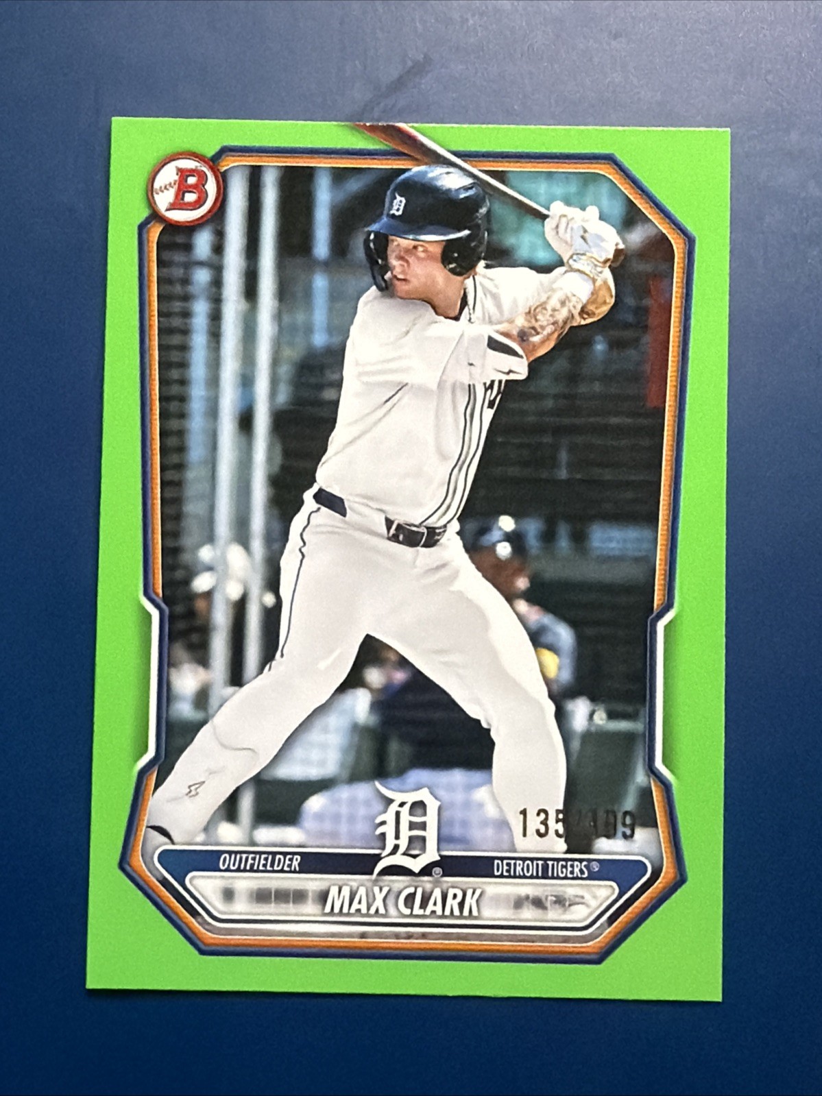 2026 Bowman Max Clark Green Paper Parallel /399 #BP-2 Tigers Retail Exclusive