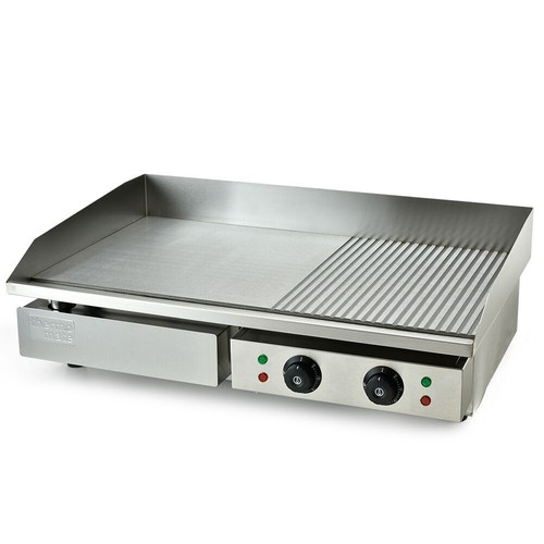 THERMOMATE Commercial Electric Griddle 4400W 73x40cm Half Ribbed Surface - Picture 12 of 12