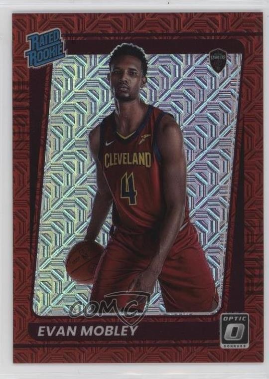 2021 Donruss Optic Rated Choice Red Prizm 28/88 Evan Mobley #175 Rookie RC 1o4g