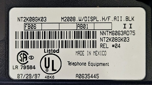 Neu Nortel Meridian Aries II M2008 HF schwarz Display Telefon - Bild 5 von 5