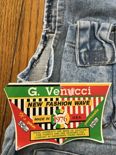 VTG Gino G. Venucci Denim Hooded Vest Zip-Up Urban See Pics Measurements (0331-x image 3